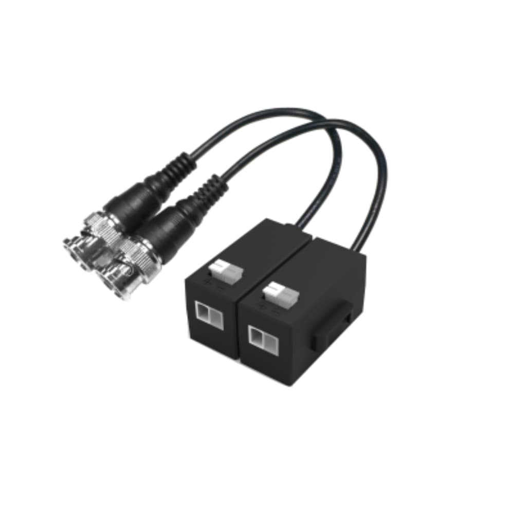 Par de Video balun pasivo HDCV/CVBS/AHD/TVI, Maximo 2Mpx, 400mts a 1Mpx, 250mts a 2Mpx (RG59)