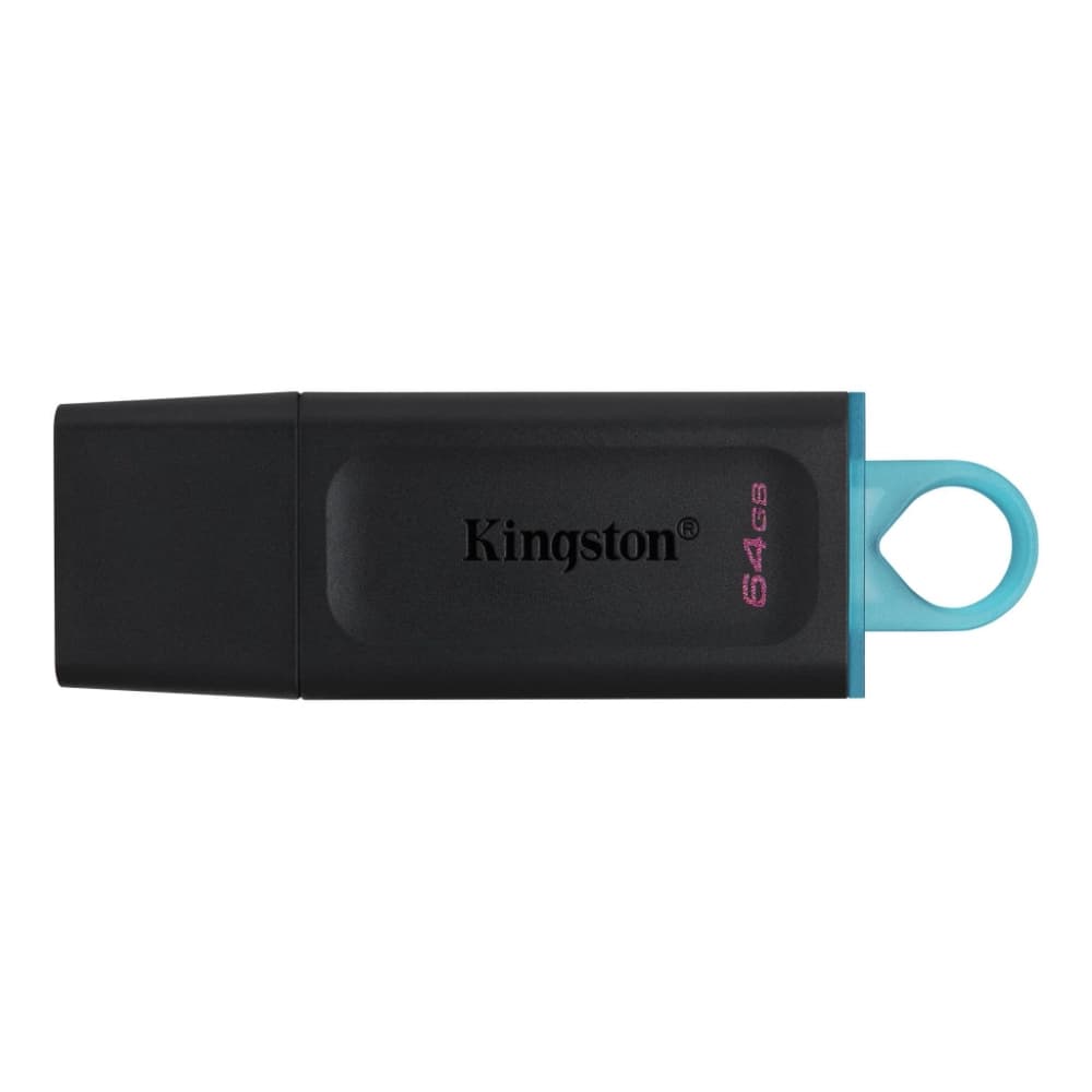 Memoria USB KINGSTON 64GB 3.2 Gen 1 DataTraveler Exodia COLOR Negro O Verde Azulado